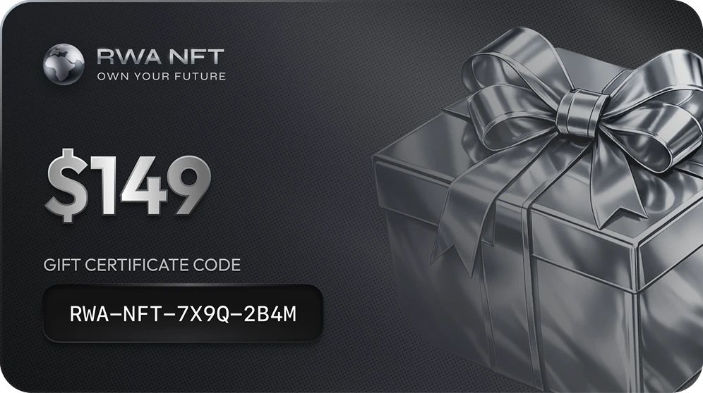 RWA NFT voucher card worth $149